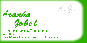 aranka gobel business card